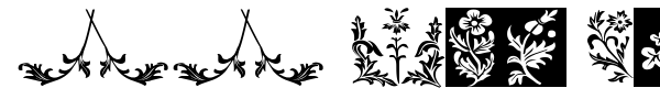 YY Old English Dingbats font preview
